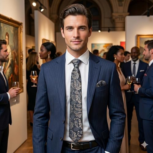 Image of joy alice 70 Colors Ties Set Men Mixed Color Necktie Handkerchief Cufflinks Brooch 3.15 Formal