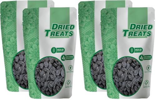 Image of Dried Treats Premium Dry Fruits (Black Raisin /Kali Darakh, 400 grams) (Pack of 2)