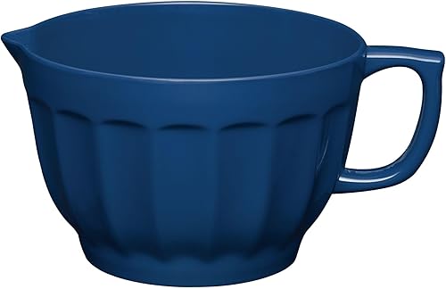 Miniatura 15 de UPware Latte Style Melamine Batter Bowl with Pour Spout, Handle and Non-Slip Base, Grip Handle for Easy Mix and Pour, Home Essentials Cooking and