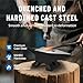 Homonova Anvils for Blacksmithing, Single Horn Anvil with Round and Square Hole, Cast Steel Anvil, Rugged Metalsmith Forge Tool for Bending, Shaping, Forging, Large Countertop Stable Base (22LB)