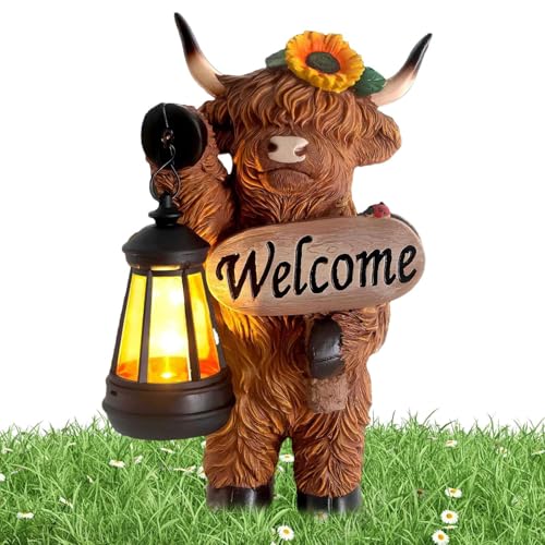 Figurine de Vache des Highlands Statuette Haute Résistance Intempéries Extérieur - 2