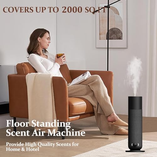 Smart Scent Air Machine for Home - Cold Technology Waterless Essential Oil Diffuser with Roy Tranquility Oil Set, Covers Up to 2000 Sq.Ft, Quiet Aromatherapy Machine for Hotel, Spa - Image 8