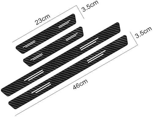 MAVNES 4 Pezzi Battitacco per Auto, Adesivo per