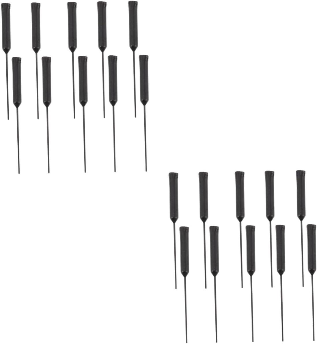 SECFOU 20 pcs Hearing Amplifier Cleaning Rods Durable Vent Cleaner Accessories for Easy Maintenance Portable and Comfortable to Hold Essential Cleaning Tools for Care