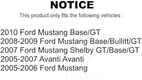 Miniatura 2 de AmeriBRAKES Front Ceramic Disc Brake Pads Kit For 2005-2010 Ford Mustang Base GT KNF-101356