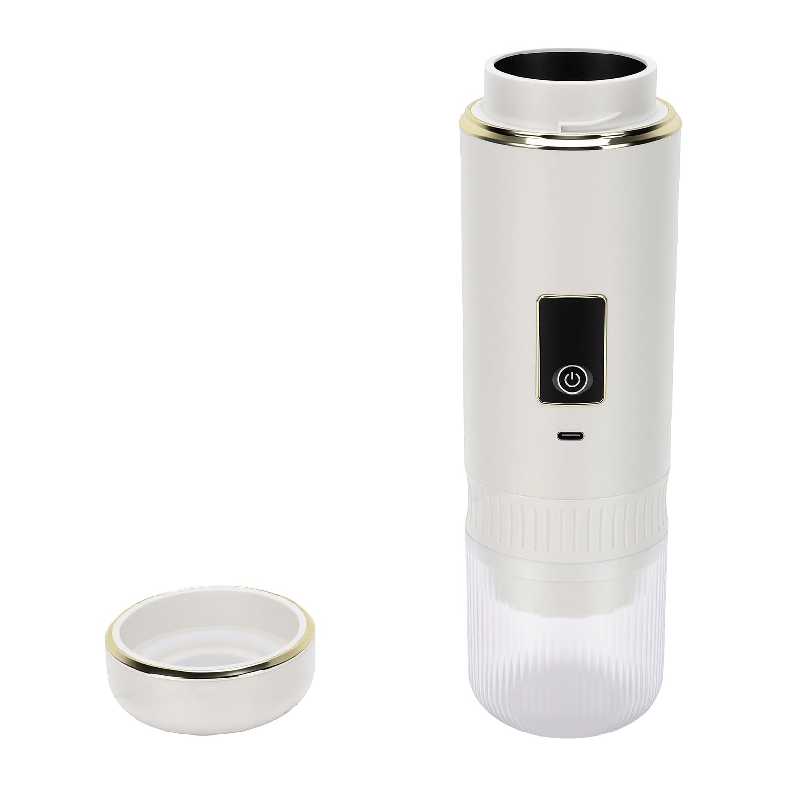 ZJchao Caffettiera Portatile 200ml Ricaricabile Auto Riscaldante,