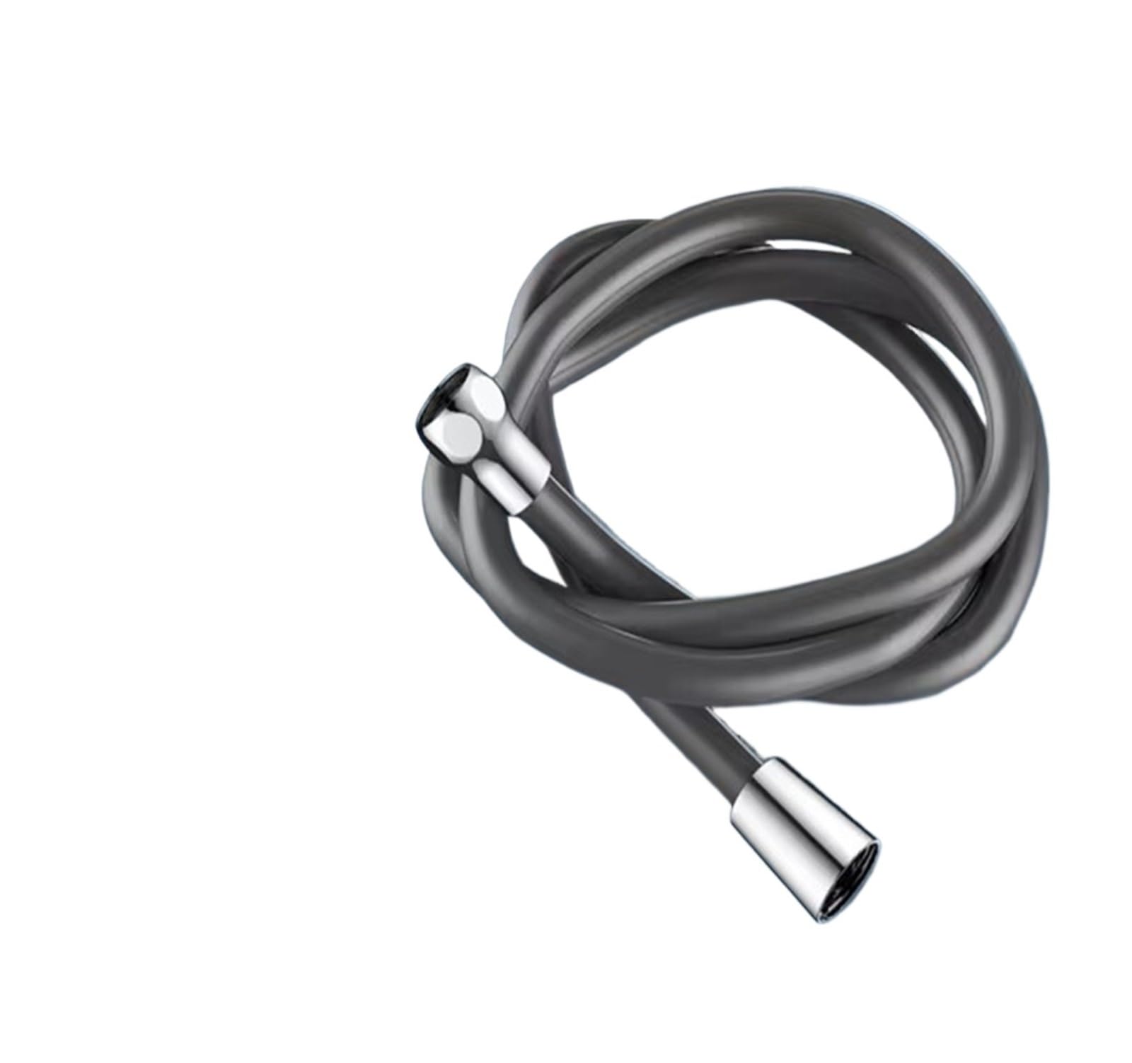 Kdberhfsa Grey 1.5/2M Bathroom Silicone Shower Tube Bend Arbitrarily Hose Explosion Proof Anti-Winding Shower Hose Bathroom Faucet Accessories(,1.5M)