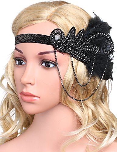 BABEYOND Fascia Anni 20 Gatsby Flapper Headband