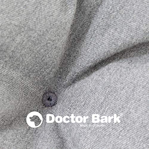 Doctor Bark Hundekissen Urban - orthopädisches Hundebett für mittlere Hunde - waschbar bis 95°C - robuste Indoor/Outdoor Hundematratze - Made in Germany (M - 70x50 cm, Schwarz)