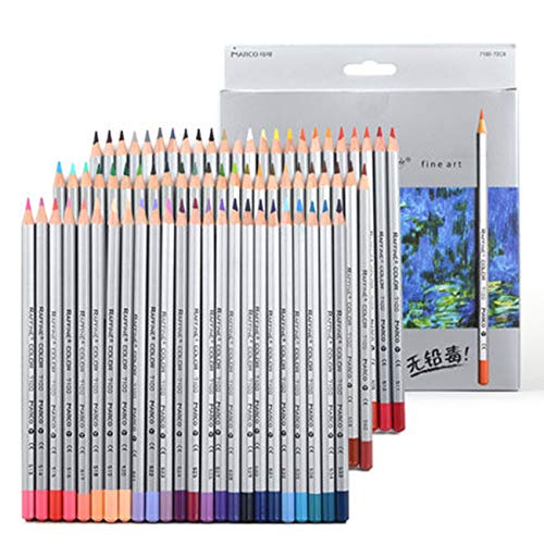 Crayons de couleur 72 pièces pour vos moments de détente et coloriage créatif