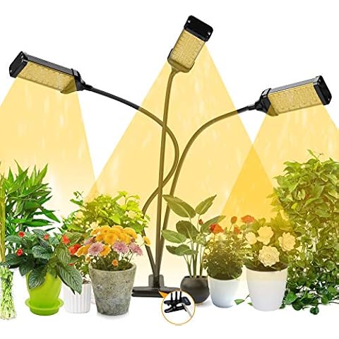 JAMIEWIN Plant Grow Lamp Bulbs Indoor with Timer - Full Spectrum Light Bulb for Growing Led Growlights 7 Colors 6 Brightness Settings Cover
