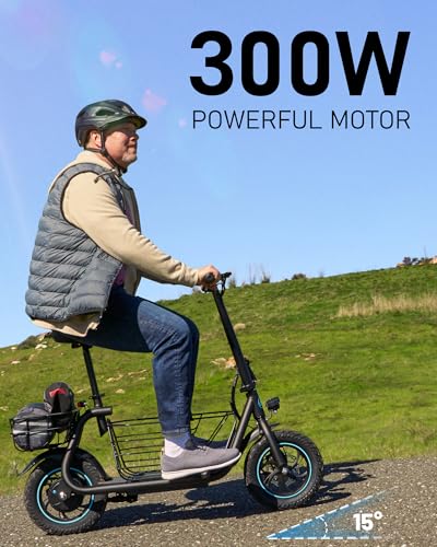 URBANMAX Electric Scooter with Seat for Adult,550W Motor,Up