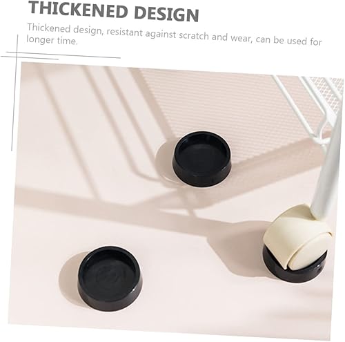 Miniatura 4 de DOITOOL 4 unidades de ruedas antideslizantes para muebles, protectores de suelo para patas de silla, almohadillas de fieltro para sillas de madera,
