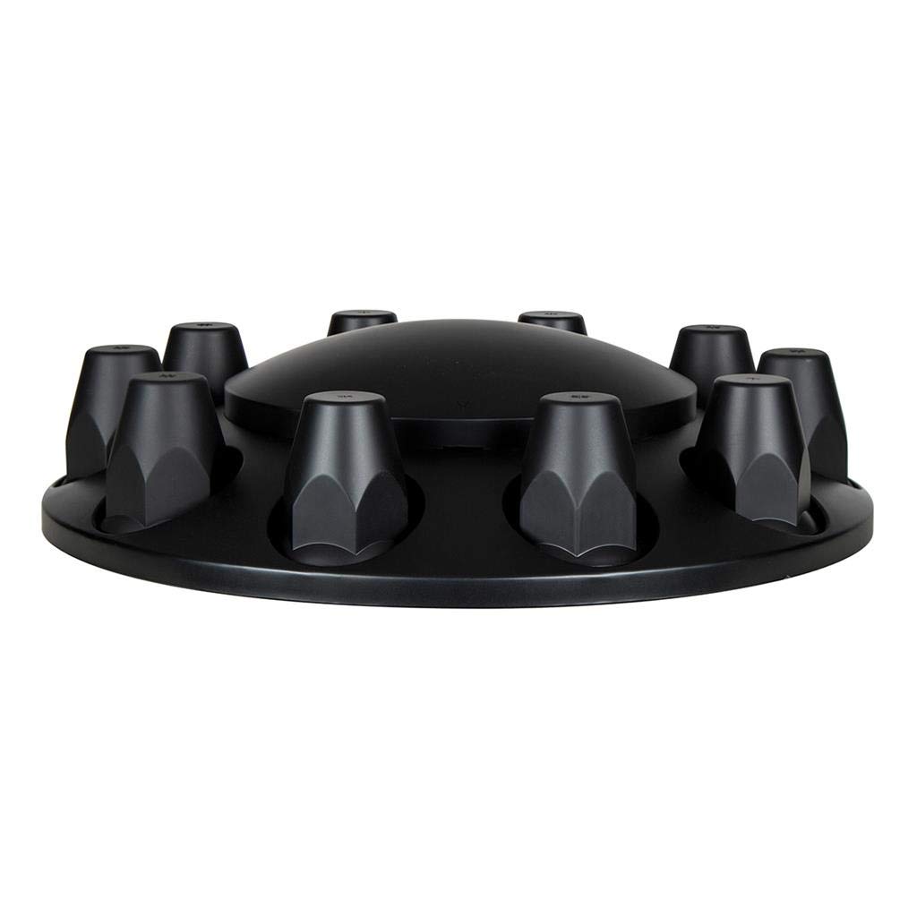 33MM Thread On Matte Black Dome Axle Cover Combo Kit w/nut Cover Tool.