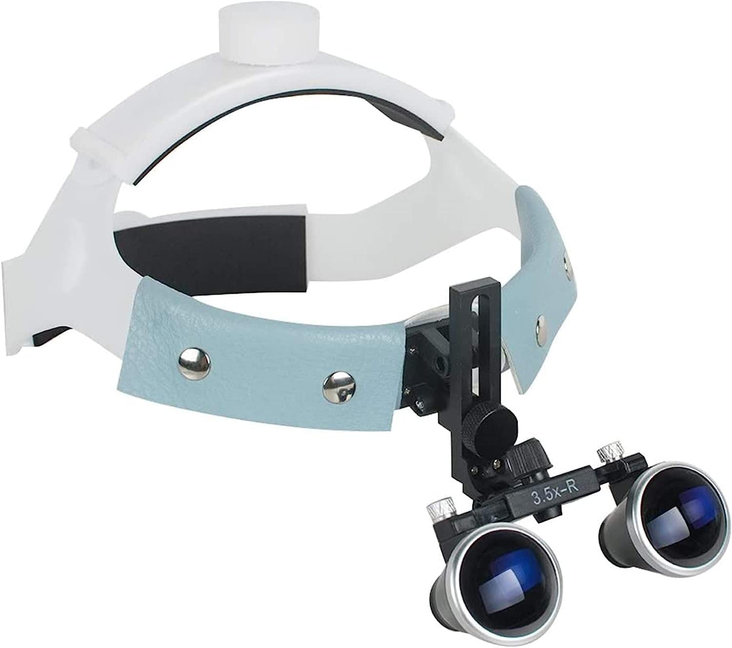 asdchZen Headband Magnifier,Handheld Digital Magnifier,Head-Mounted Magnifying Glass,3.5X-R Dental Surgical Headband Binocular Loupes Glasses Magnifier Bullet Points Hobbies,Rea