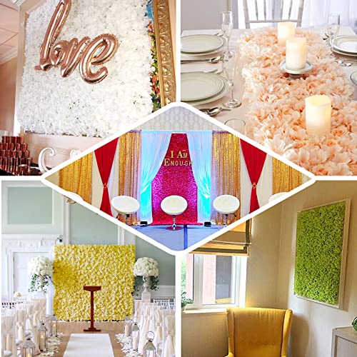 Efavormart 4 Pcs Blush Silk Hydrangea Flower Mat Wall Wedding Event Decor For Diy Centerpieces Arrangements Party Home Decorations #TOP4