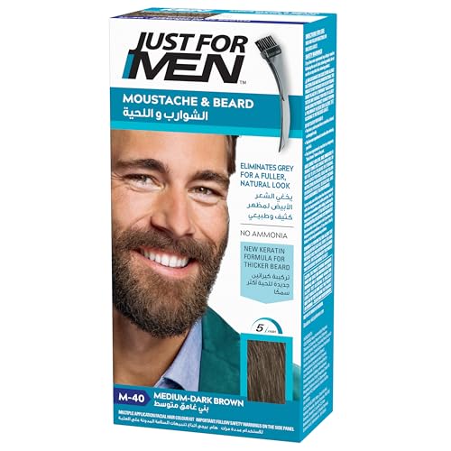 Just For Men Medium Dark Brown Mustache & Beard M-40 1 pkt