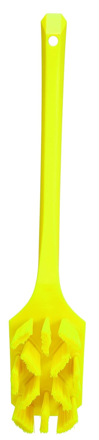 Vikan 41966 Brush, Long Handle, UST, Stiff, PP/PBT, Yellow