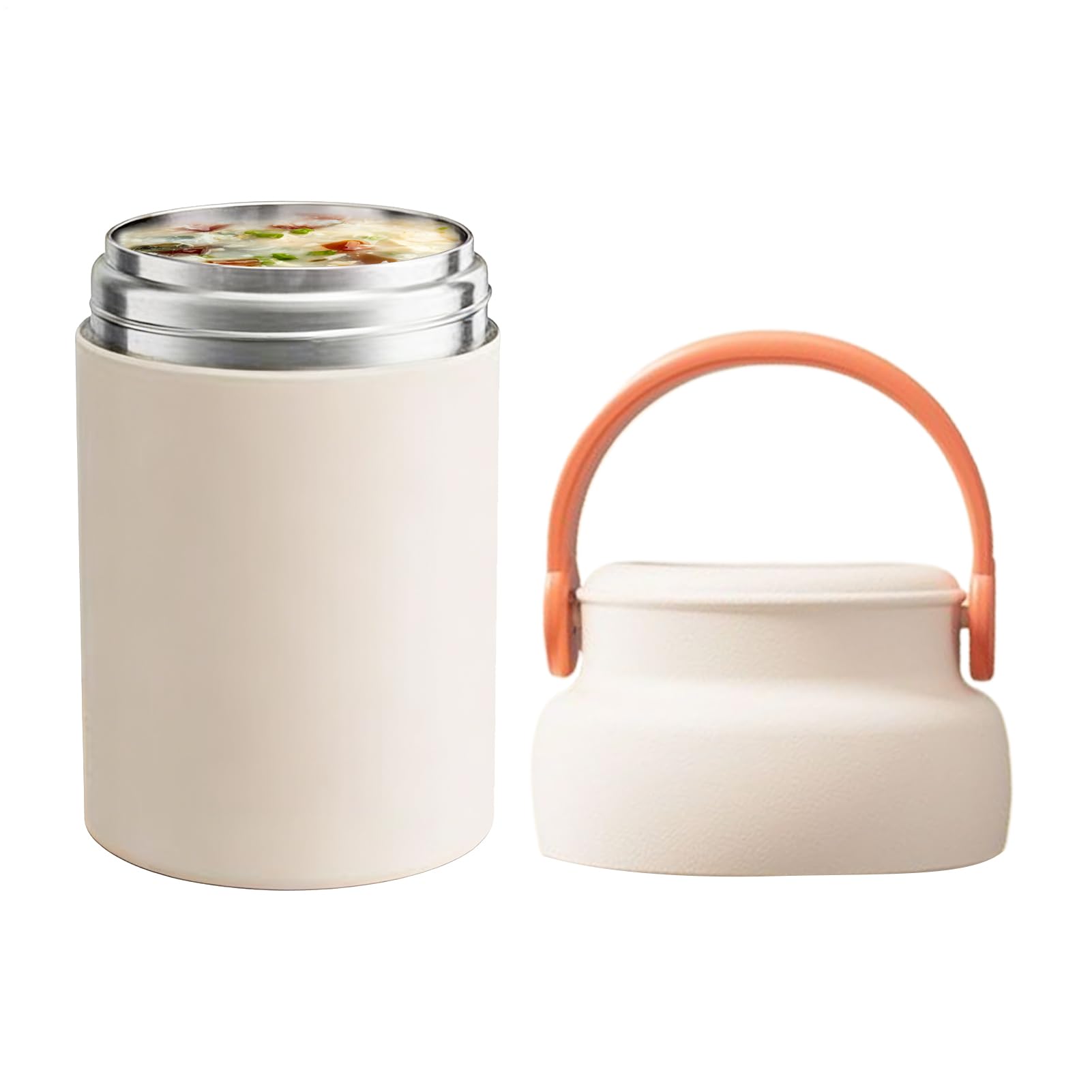 Contenedor de alimentos de acero inoxidable y termo para comida de 600 ml