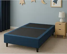 Base Cama Box Colchão Solteiro 88x188cm Reforçada Desmontável, Fácil de Montar Sem Ferramentas, Ideal para Quarto Dormitório e Aluguel 2026 (Azul)