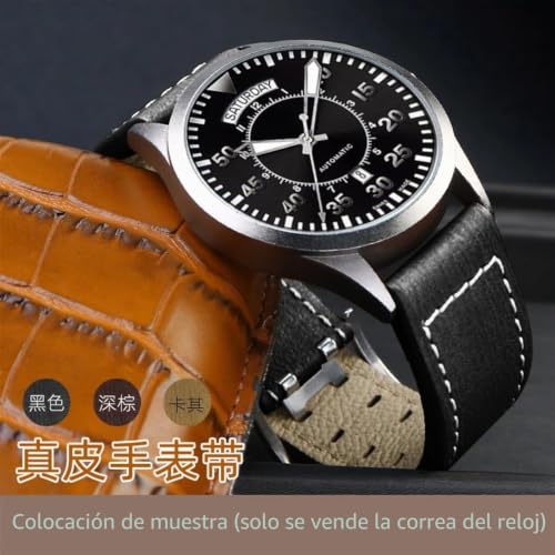 Correa de piel auténtica 22mm estilo Jazz Field premium 6