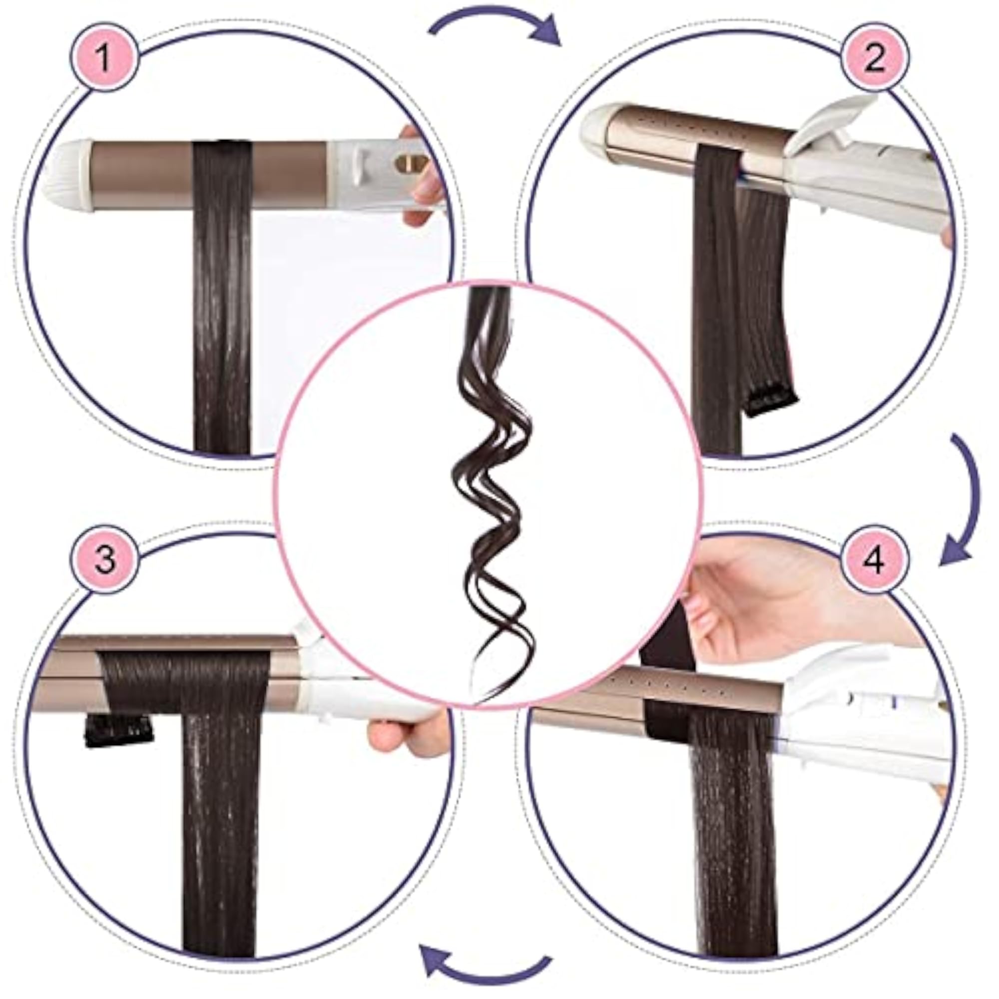 Wine Maroon Hair Extensions 22 inches, Pack of 2