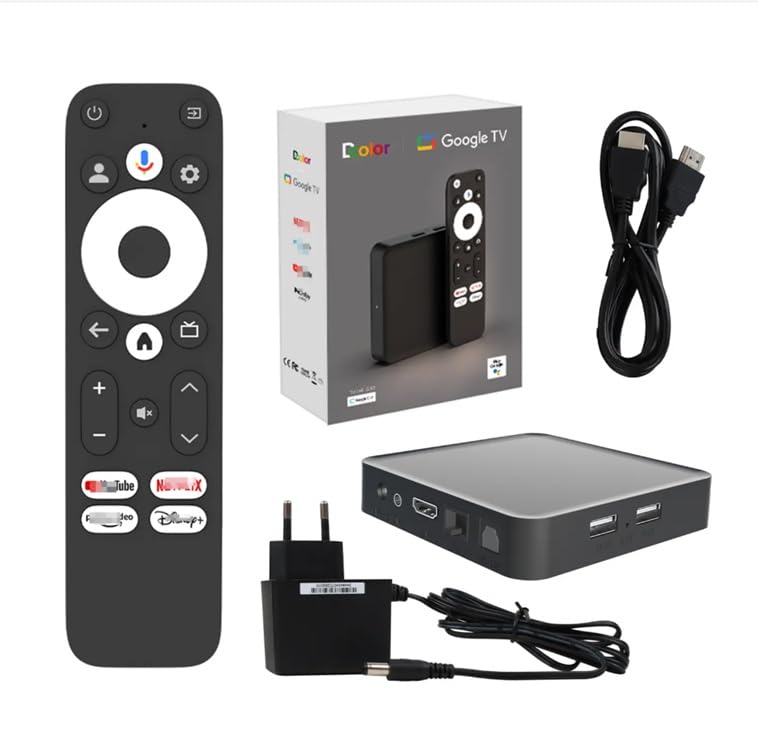 Image of TOPTRO GD1 4K G-TV-B Android 14 Certified Net - Flix, HDR10+, Dolby Atmos, DD+, AI-Powered Visuals, Voice Control, 2G, 16G, Wi-Fi 6, YouTube, Hotstar, Prime, Zee5 & Many Apps for Projectors & TV