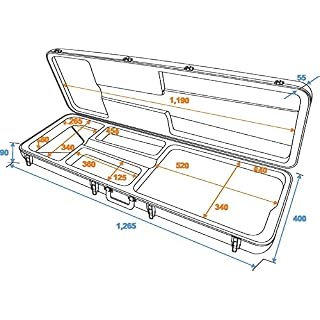 Dimavery 059372 Etui pour E-bass ABS Noir – Image 3