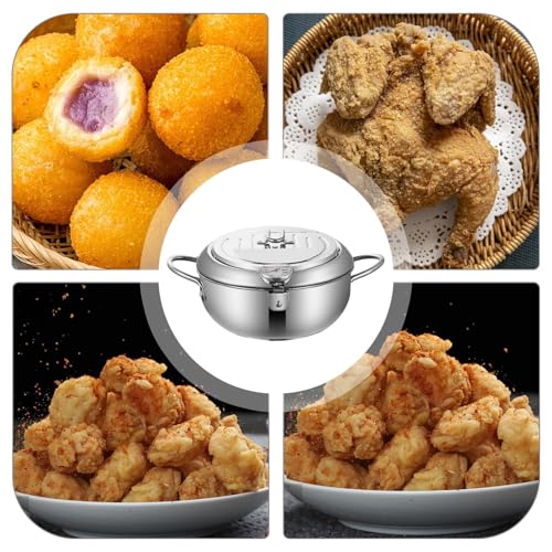 Friteuse de cuisine en inox durable équipée d'un thermographe précis