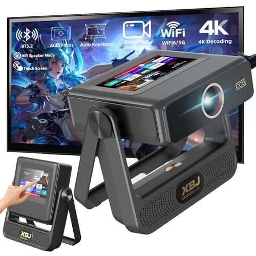 家庭用　プロジェクター　XBJ LCD Amazon.com: XBJ [Built-in Apps/Touch Screen] A5pro Portable