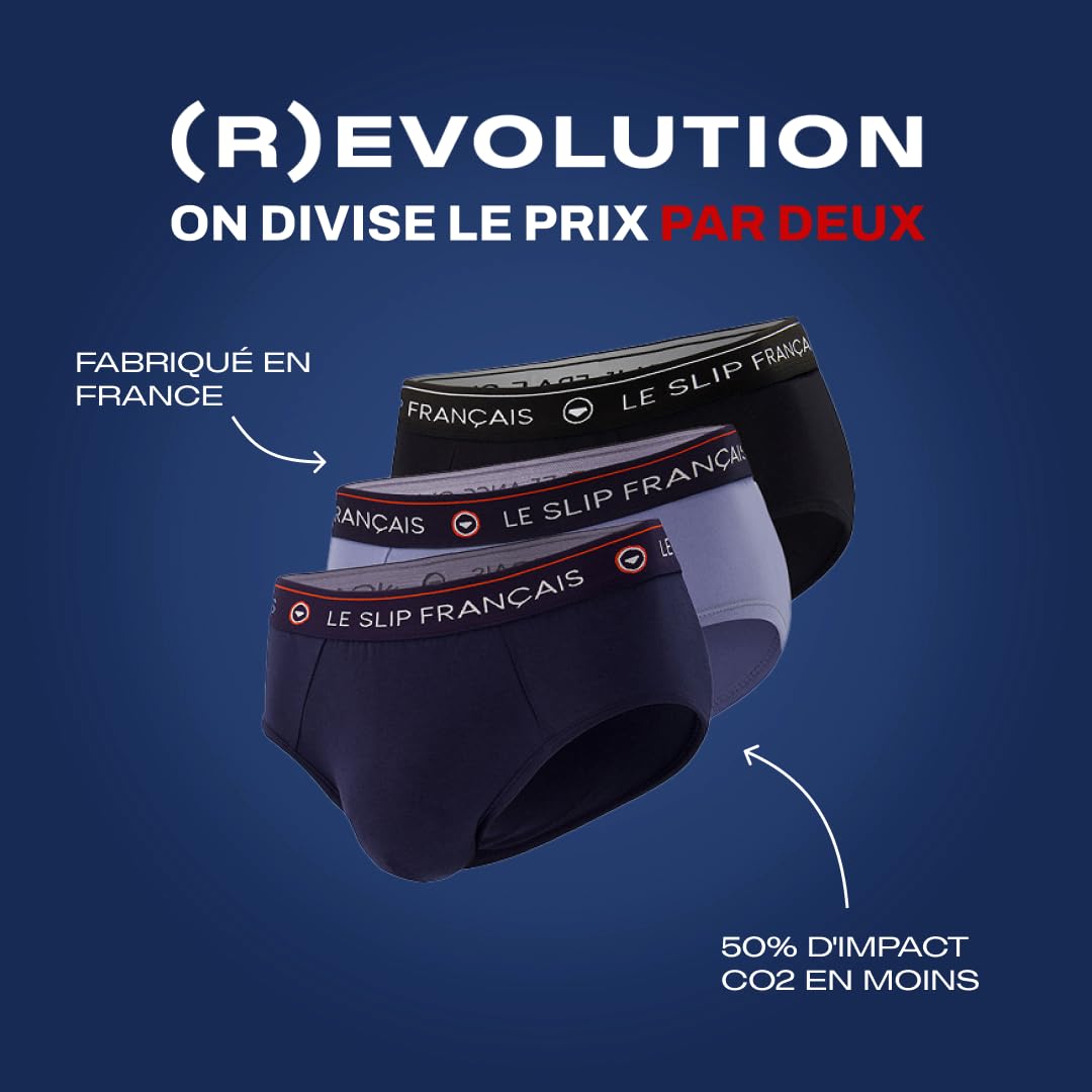 Le Slip Français - Lot de 3 Slips en Coton 100% Made in France
