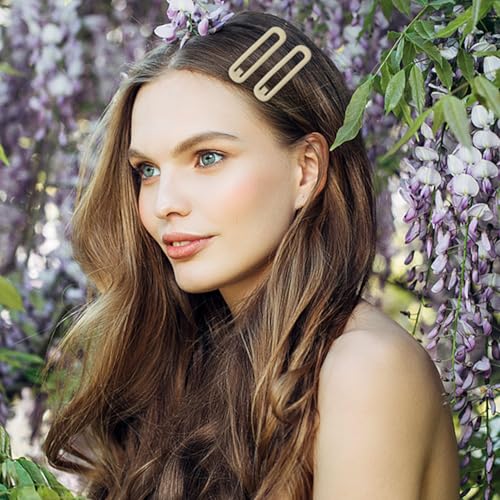 10 pinzas para el cabello metálicas 2.76 pulgadas color neutro miniatura 5