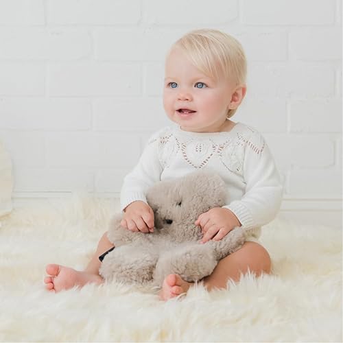 Miniatura 4 de Baby Latte - Oso de peluche (100% piel de oveja australiana)