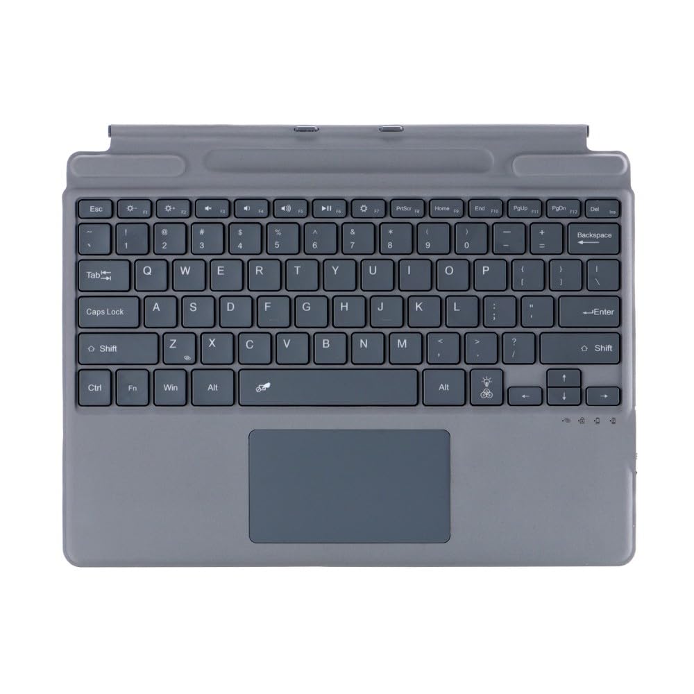 Funda de piel para Microsoft Surface Pro 10 con teclado premium retroiluminado y panel táctil 8