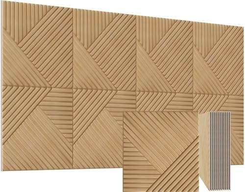 BTDVR 8 Pack Large Acoustic Wall Panels,94.48"x47.24" Self-Adhesive Soundproof Wall