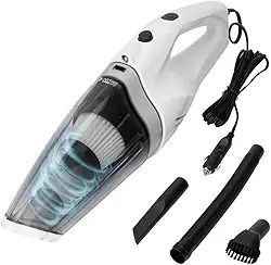 Aspirador De Pó Para Carro Portátil Automotivo Artiko Turbo Wiper 100W Com Lanterna 12V