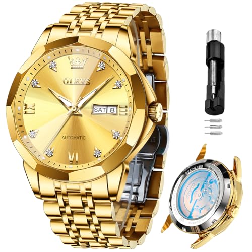 Montre en or pour hommes de luxe OLEVS le cadeau idéal pour marquer un moment