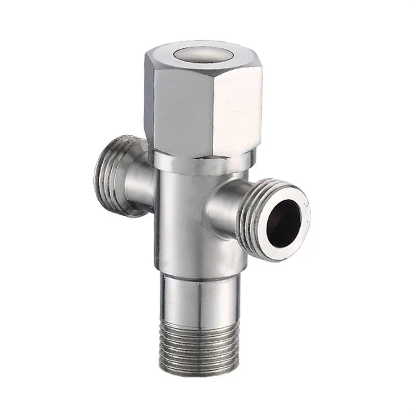 Vanne d'angle deux voies filetée G1/2 mâle pour réseau eau potable