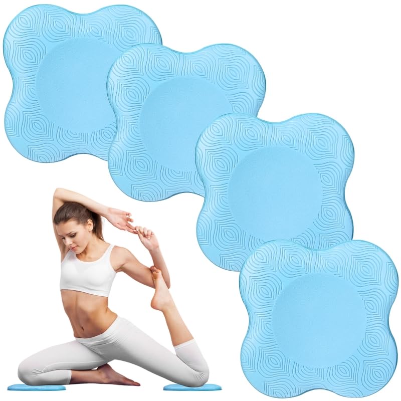 Image of 2-4 Pack Yoga Knee Pads, TPE Cushion for Pilates Exercise