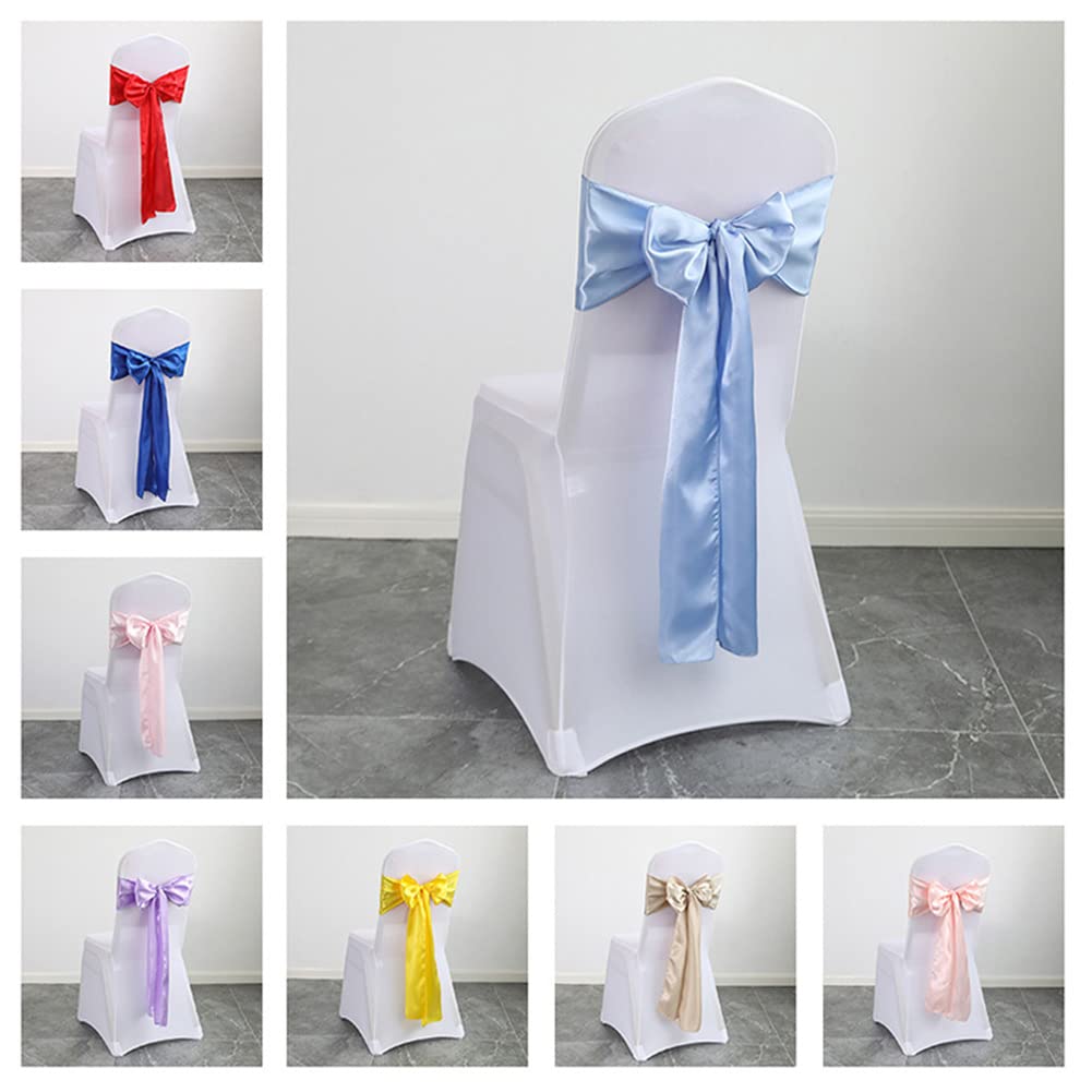 ERRVA Decorazione per sedie da matrimonio, telai per sedie, fasce per nodi, fiocchi per sedie per decorazioni per sedie per eventi, banchetti, feste di matrimonio, viola