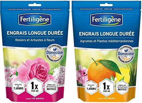 FERTILIGÈNE OSROSN - Engrais Granulés Osmocote Max Longue Durée Pour Rosiers & Arbustes à Fleurs 700g - 1 Application/An, Résultats En 7 Jours