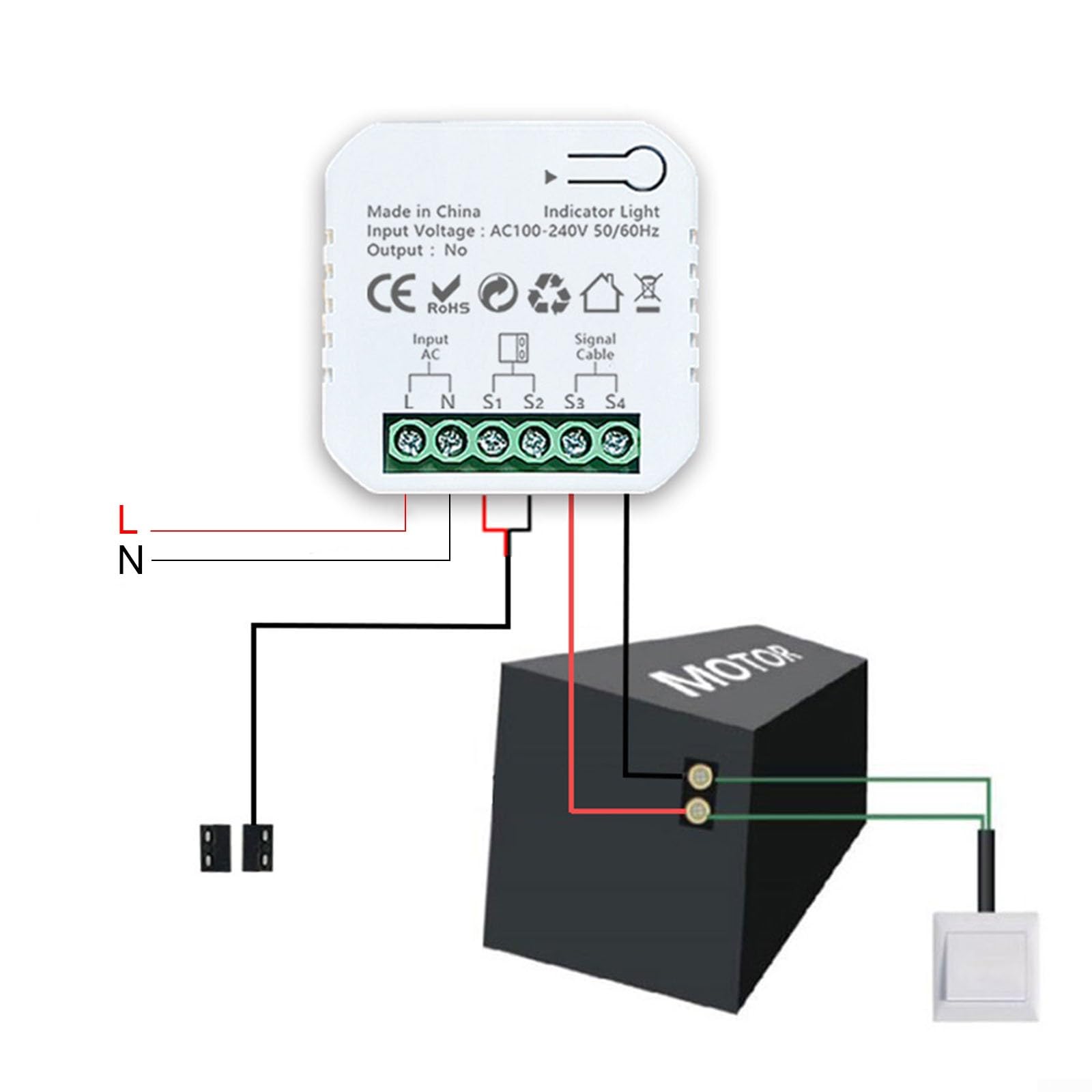 para TUYA - Kit de abridor de puerta corredera automático, abridor de puerta de garaje inteligente con control remoto para ZIGBEE