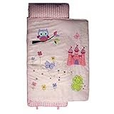 SoHo Nap Mat , Pink Owls Castle (All Hand Embroidery)