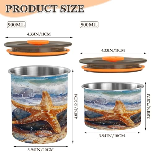 Envase Hermético De Acero Inoxidable Para Café 30oz miniatura 2