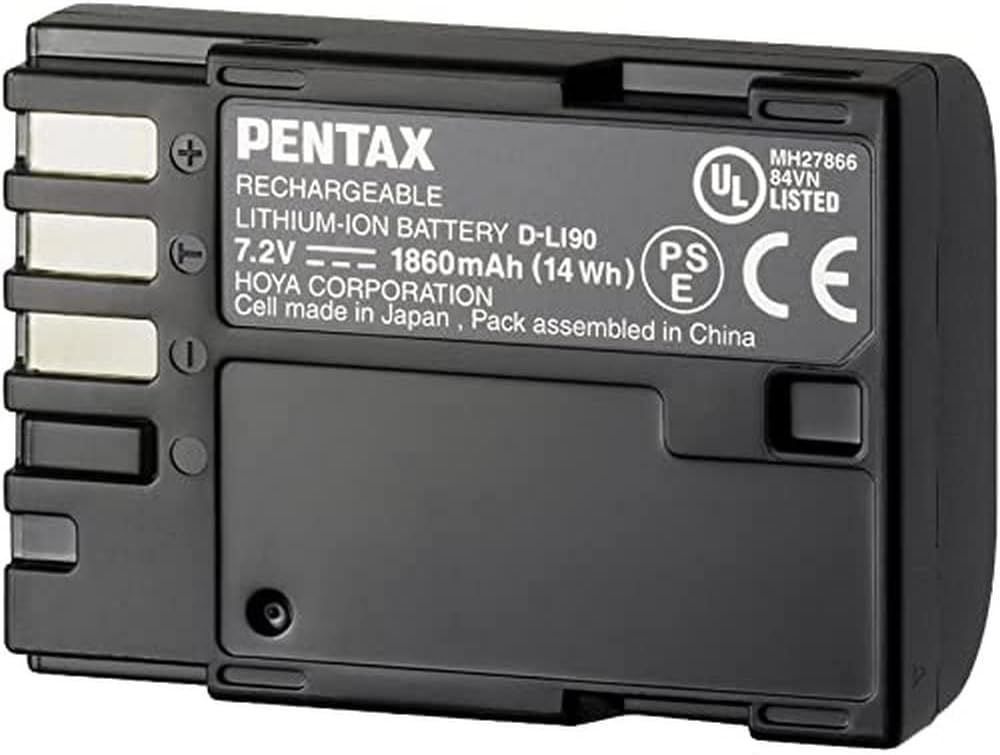 Pentax D-LI90 Lithium-Ion Replaement Battery for Pentax DSLR Camera
