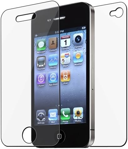 GTMax Clear Front & Back Body Protector Shield Guard with Cleaning Cloth for Apple iPhone 4 4G 16GB / 32GB 4th Generation