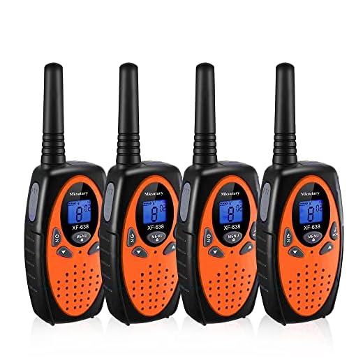 Walkie Talkies 4 Pack Kids Long Range Rechargeable Walkie Talkies 22 CH 3 Miles High Sound Quality 2 Way Radios Walkie Talkies for Kids Boys Girls Camping Hunting Car Cruise