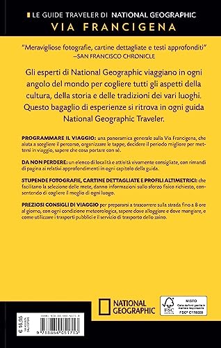 National Geographic - La Via Francigena: Guida Dettagliata Per Il Pellegrino | Con Mappa Estraibile | Itinerari E Consigli - 2