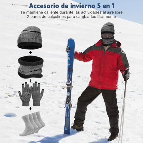 La Mejor Selección de Set de bufanda, gorro y guantes para Hombre favoritos de las personas. 11 Imagen adicional