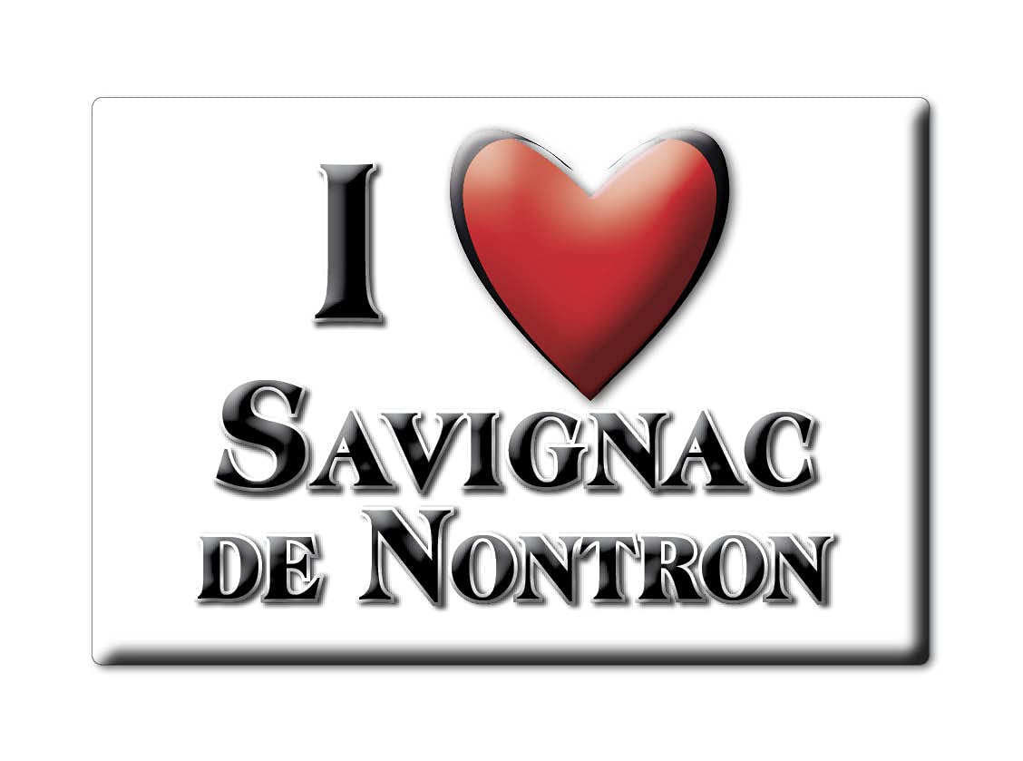 Enjoymagnets SAVIGNAC DE NONTRON (24) FRIDGE MAGNET FRANCE LORRAINE SOUVENIR I LOVE GIFT PRESENT